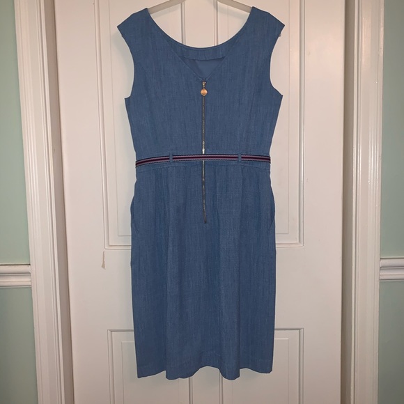 Ellen Tracy belted sleeveless dress - Picture 3 of 5